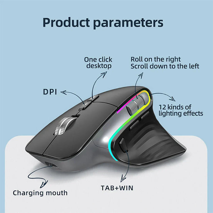 Multi-Device Wireless Bluetooth Mouse