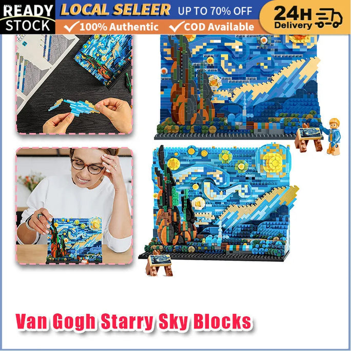 Starry Night Building Blocks Set